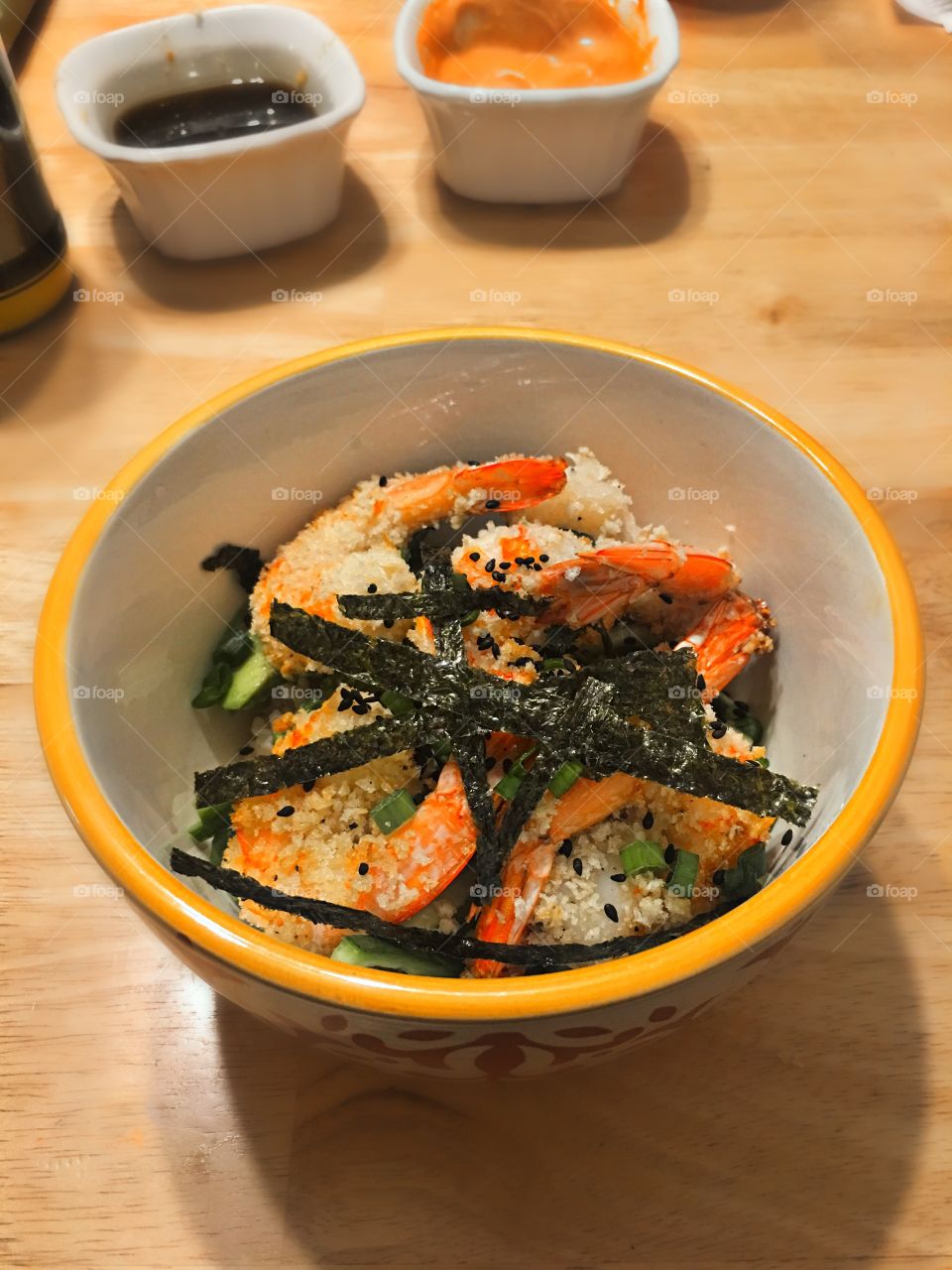 Spicy Shrimp Tempura Roll Bowl