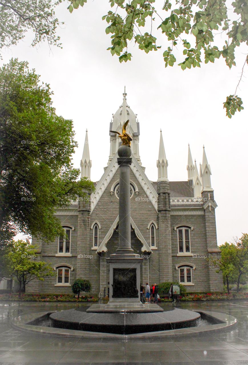 Mormon church building in Salt Lake City Utah 