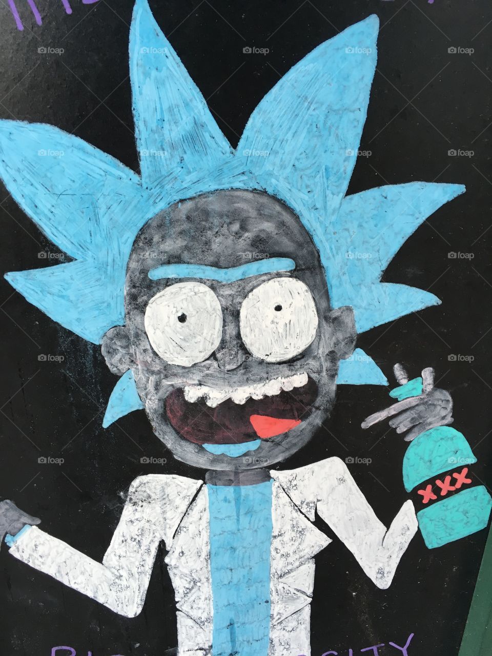 Zany and with such a strange face.