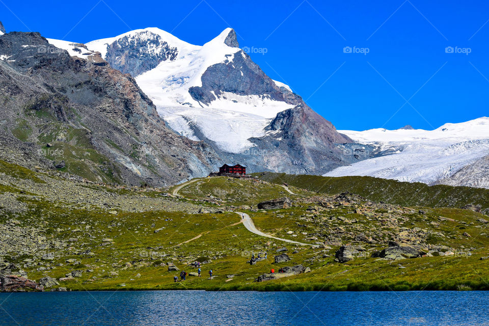 Snow, Mountain, Lake, Glacier, Landscape