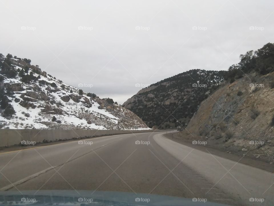 a road through the mountains