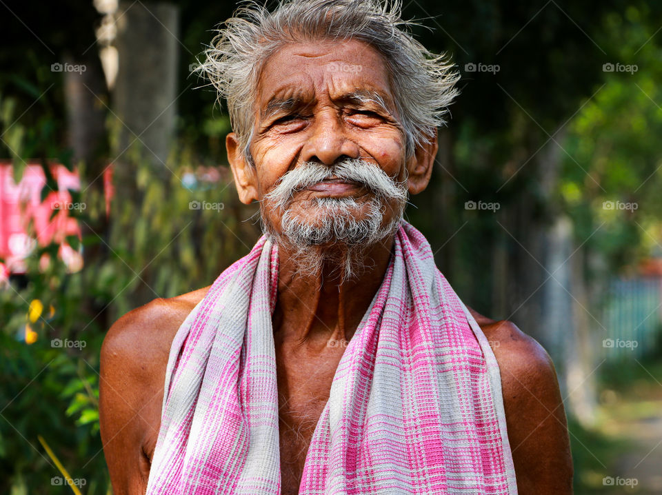 A smile that shows pride of nation.. A retired indian soldier who was doing agriculture.. hats off