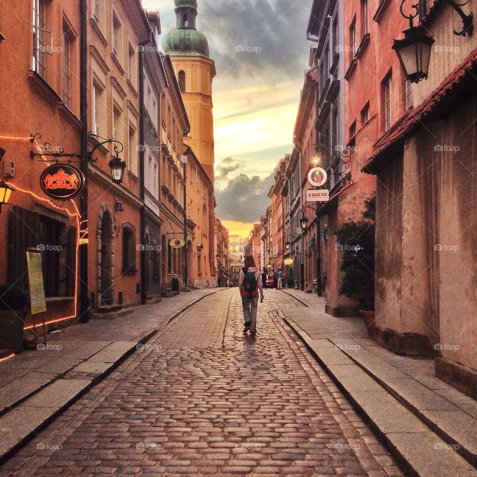 Walking in Warsaw