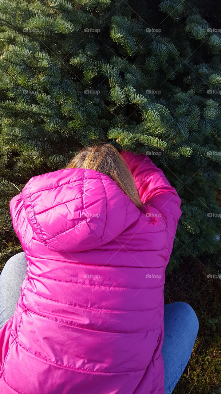 pink jacket