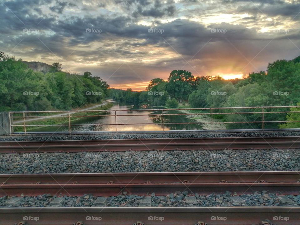 Railways and river