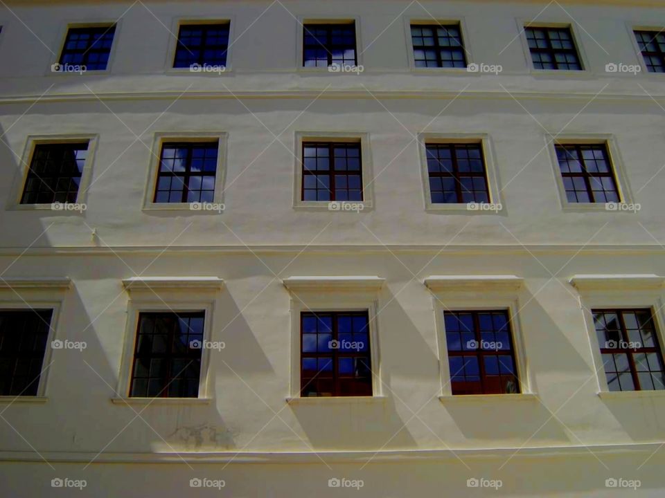 windows on the castle