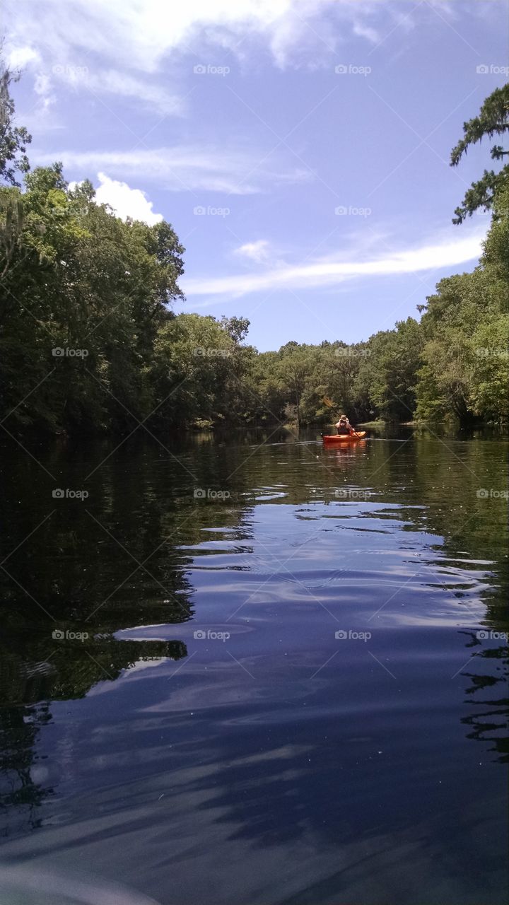 Kayaker on the River