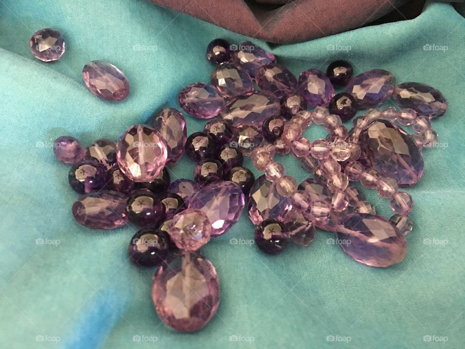 Amethyst semi precious gem beads