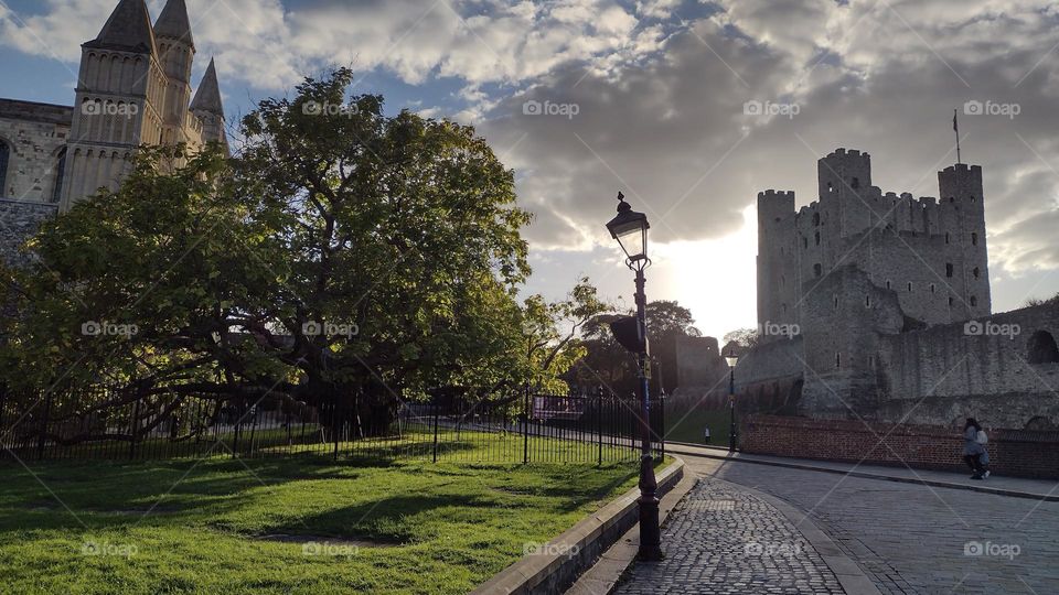 Sunset as a part of universe