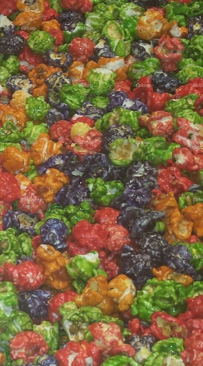 multi color popcorn