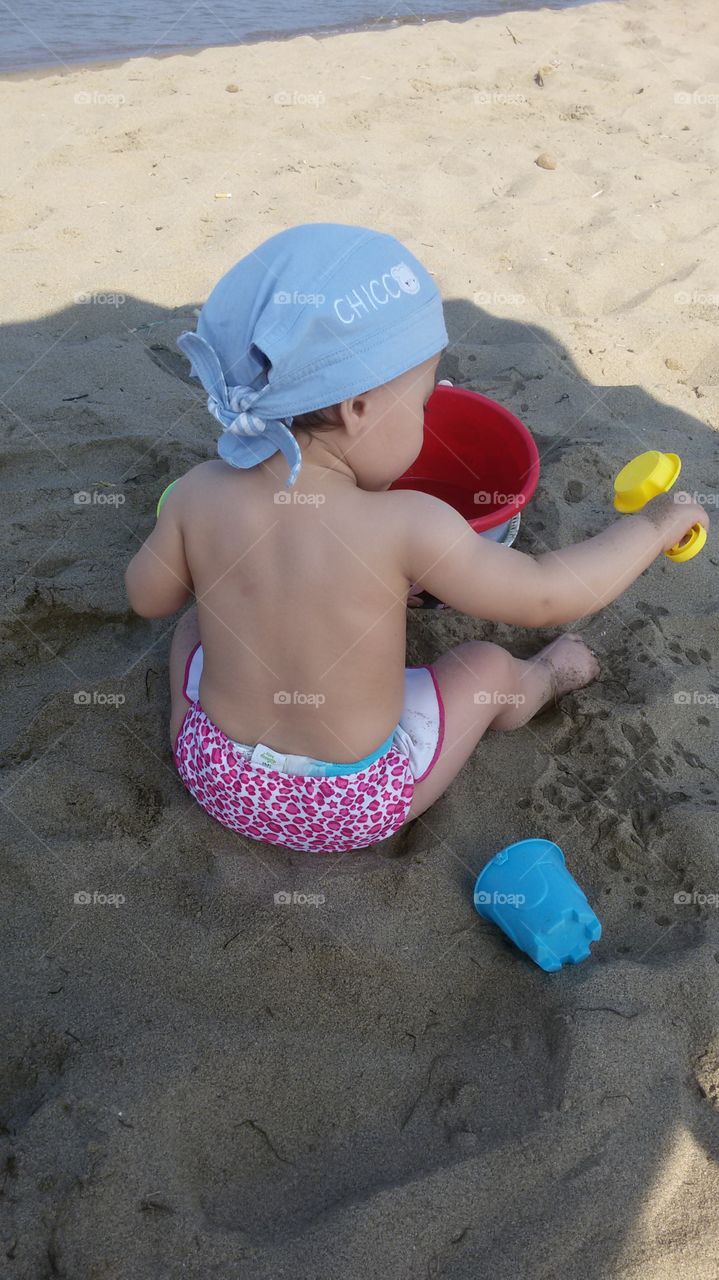 Child on beach