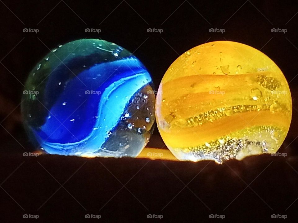 illuminated marbles