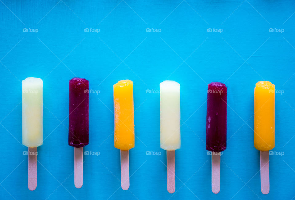 Summer time ice lollipop 