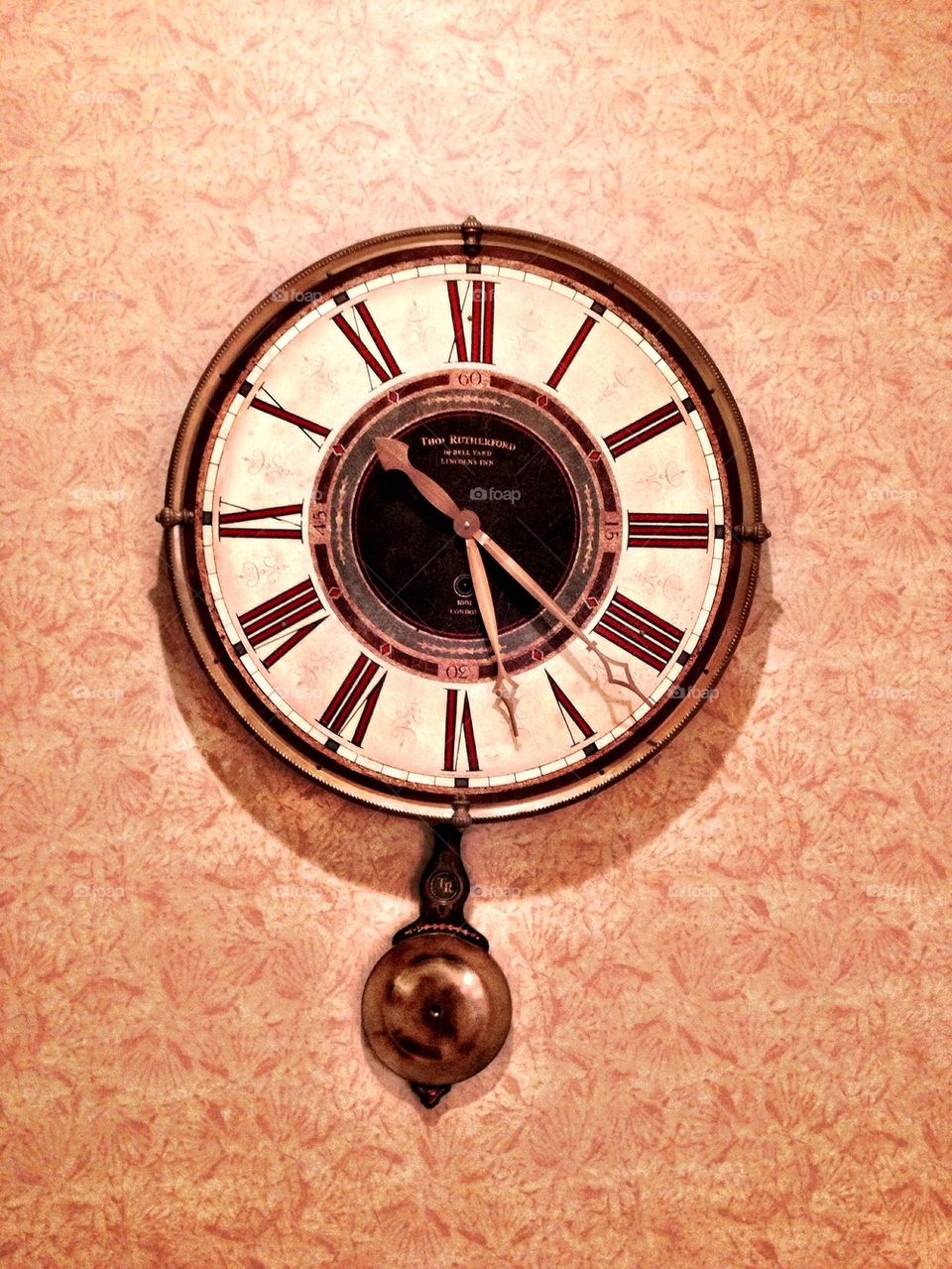 Clock on a wall