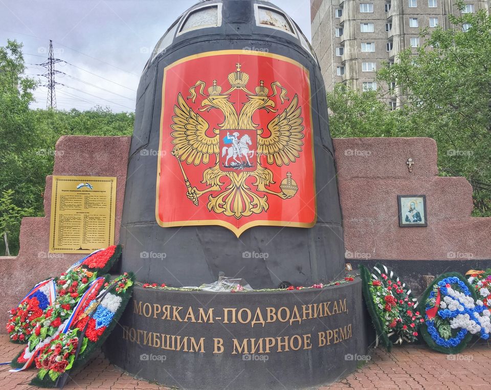 Memorial to the submarine “Kursk”