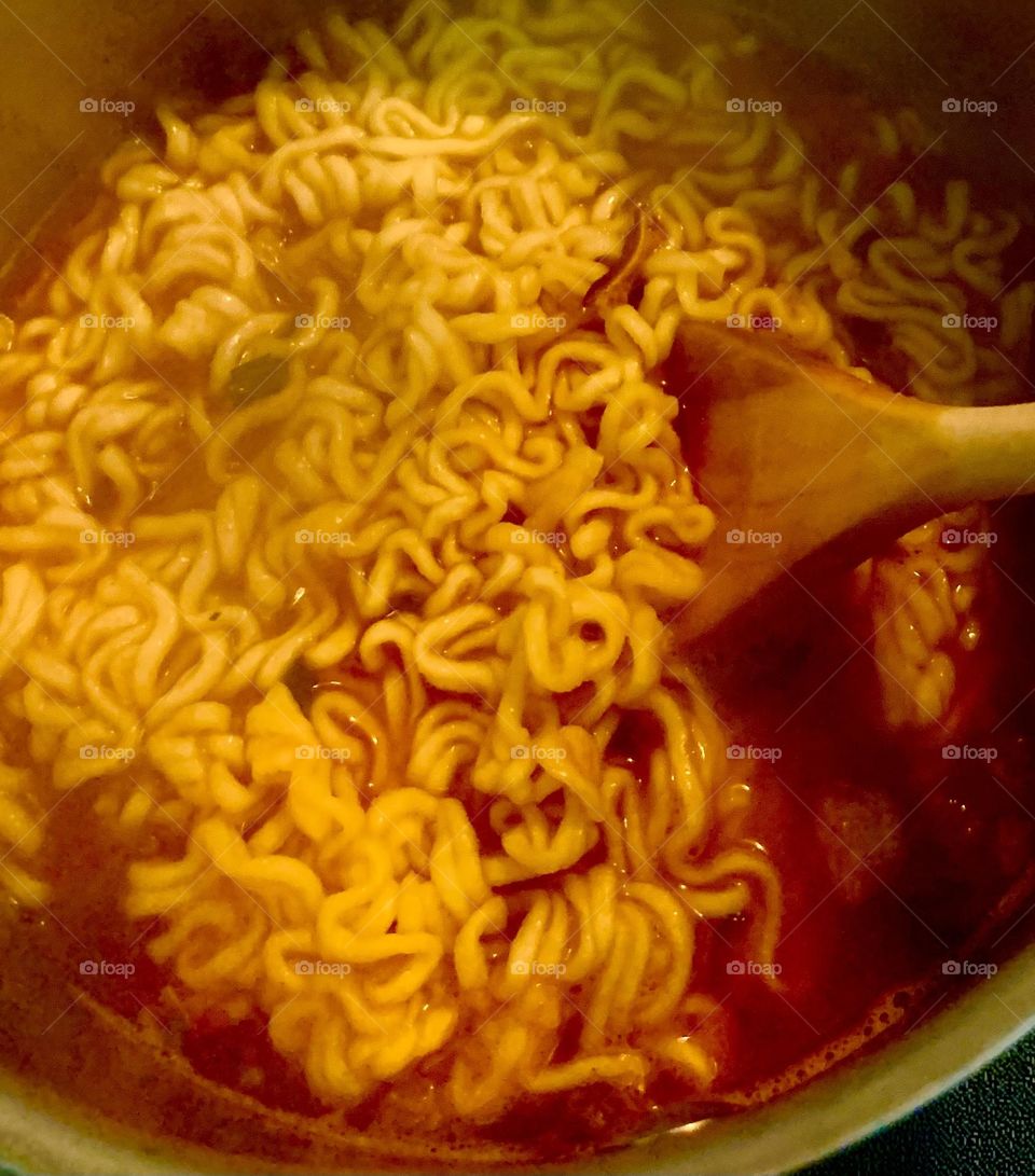 Cooked ramen 