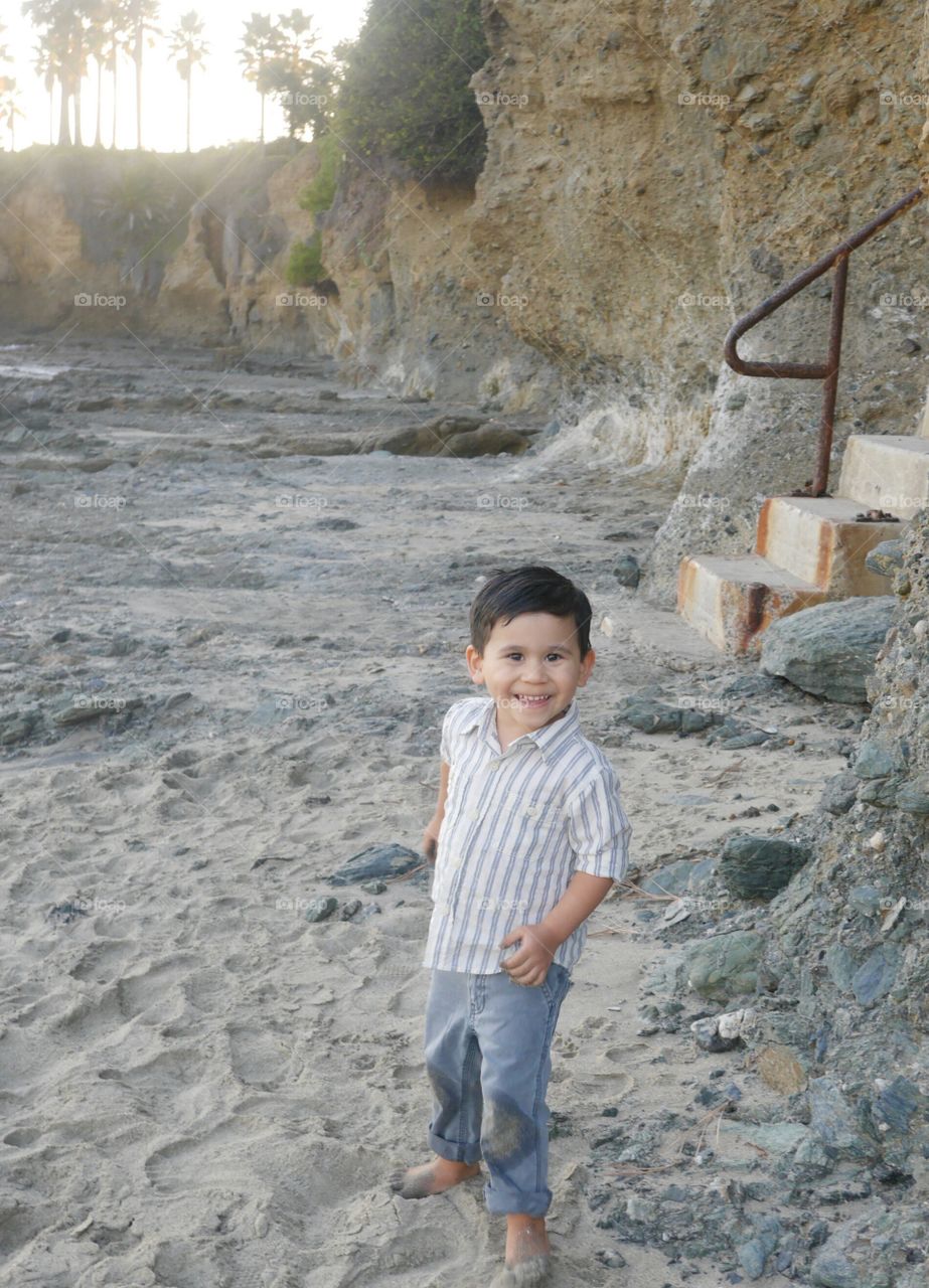 boy at beach