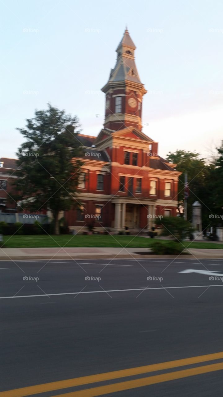 Evening Glow on the Courthouse