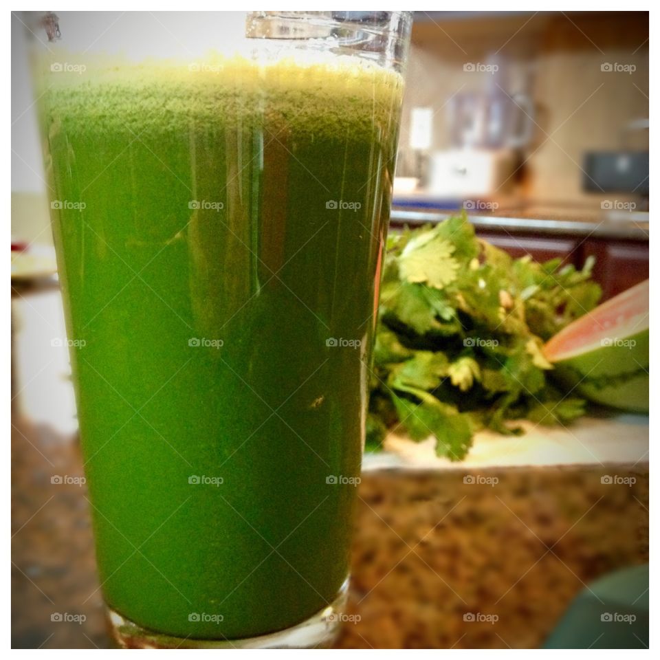 Homemade Super Green Juice