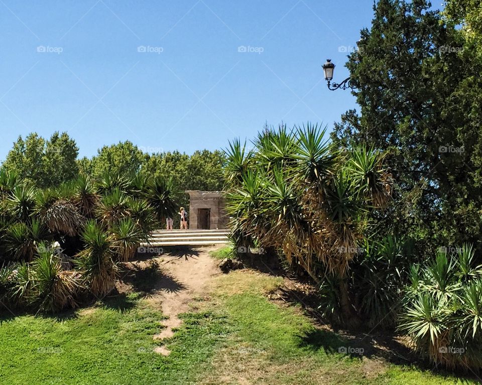 The ancient temple in Madrid 