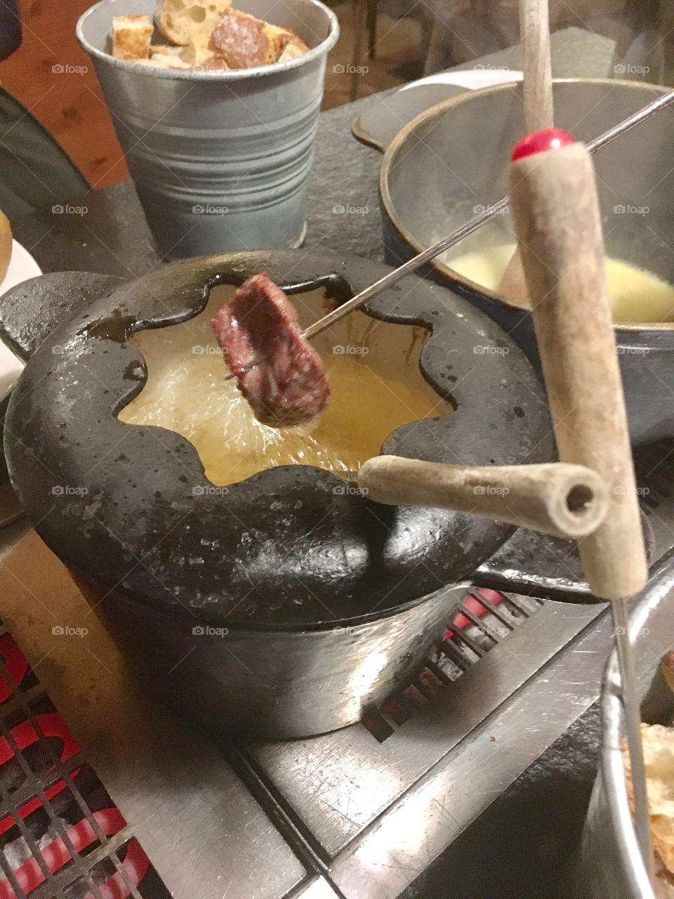 Meat lovers fondue