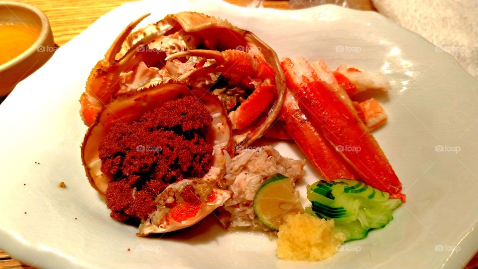 Japanese crab dish