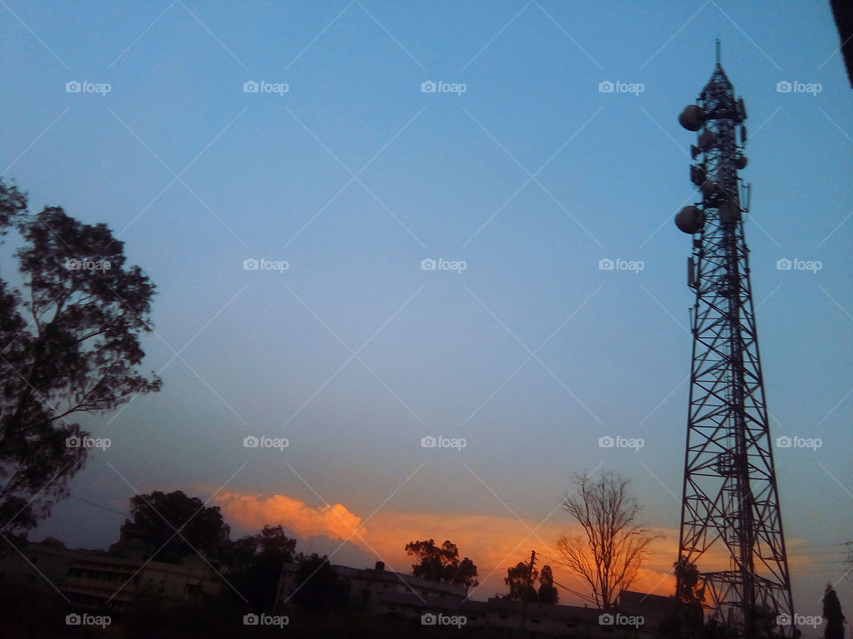 Rainy weather/Sunset