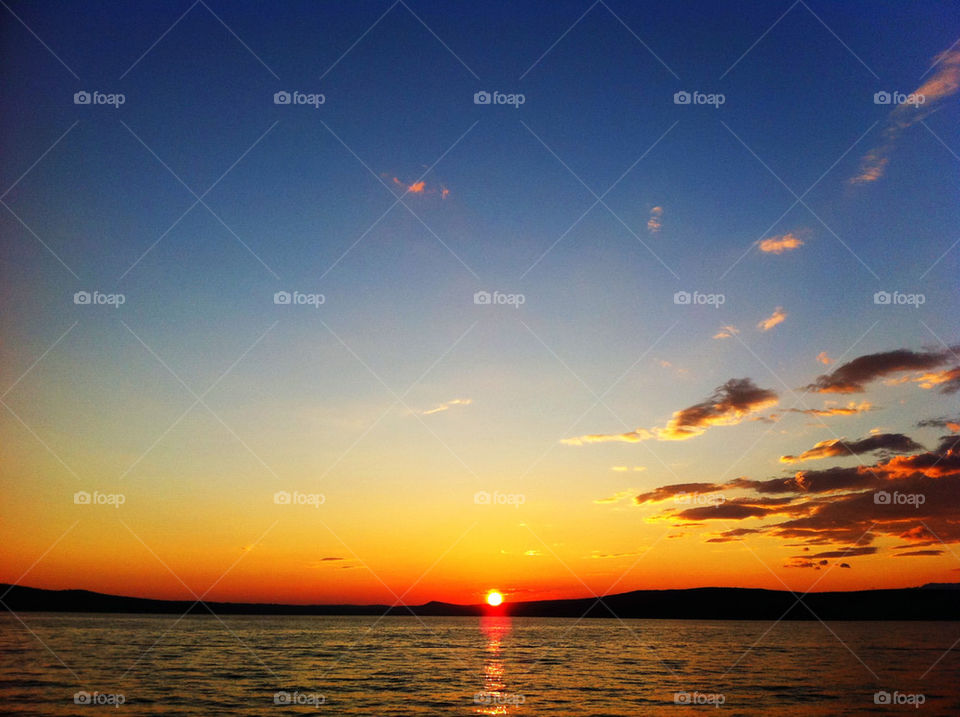 sunset sea magic croatia by buletrol