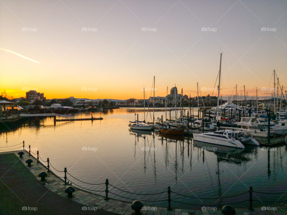 Inner Harbour - Golden Hour. Photo was taksn at the Inner Harbour in downtown Victoria, BC at sunset!