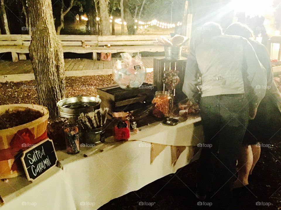 Wedding candy bar