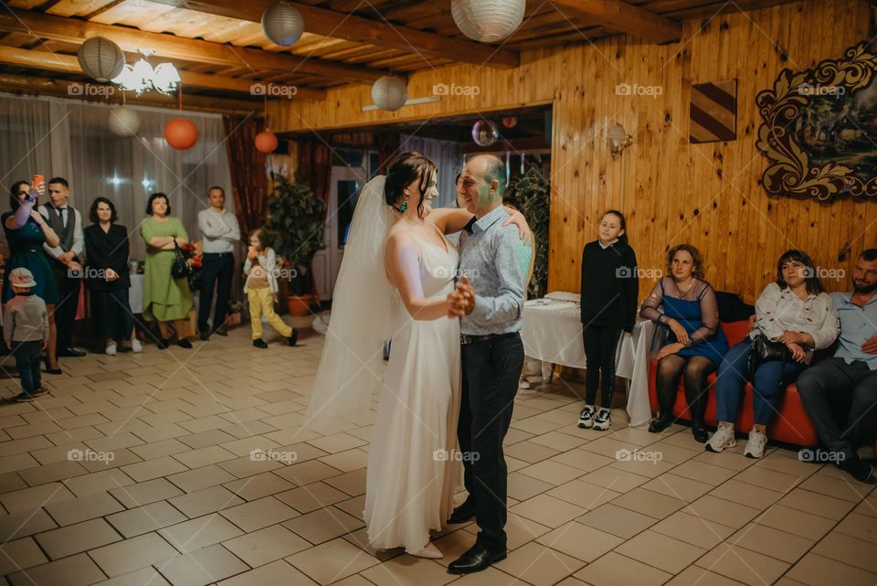 The bride's first dance with her father