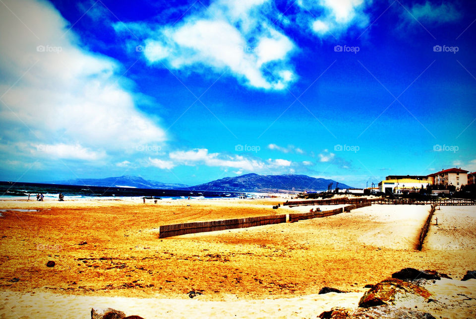 landscape beach ocean sky by mrarflox