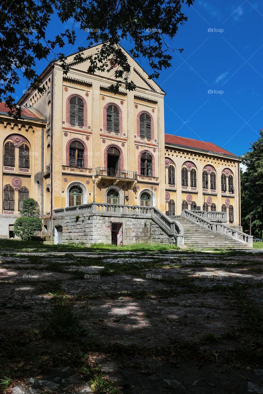 Abandoned royal hotel