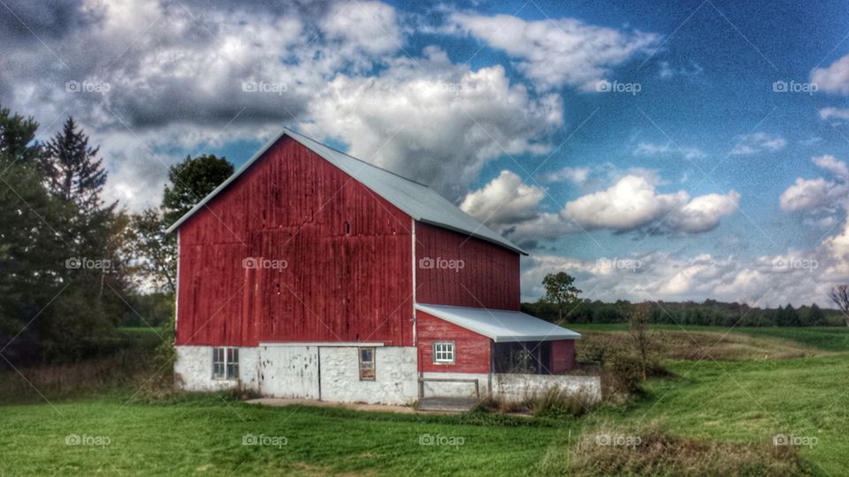 Buildings. Red Barn