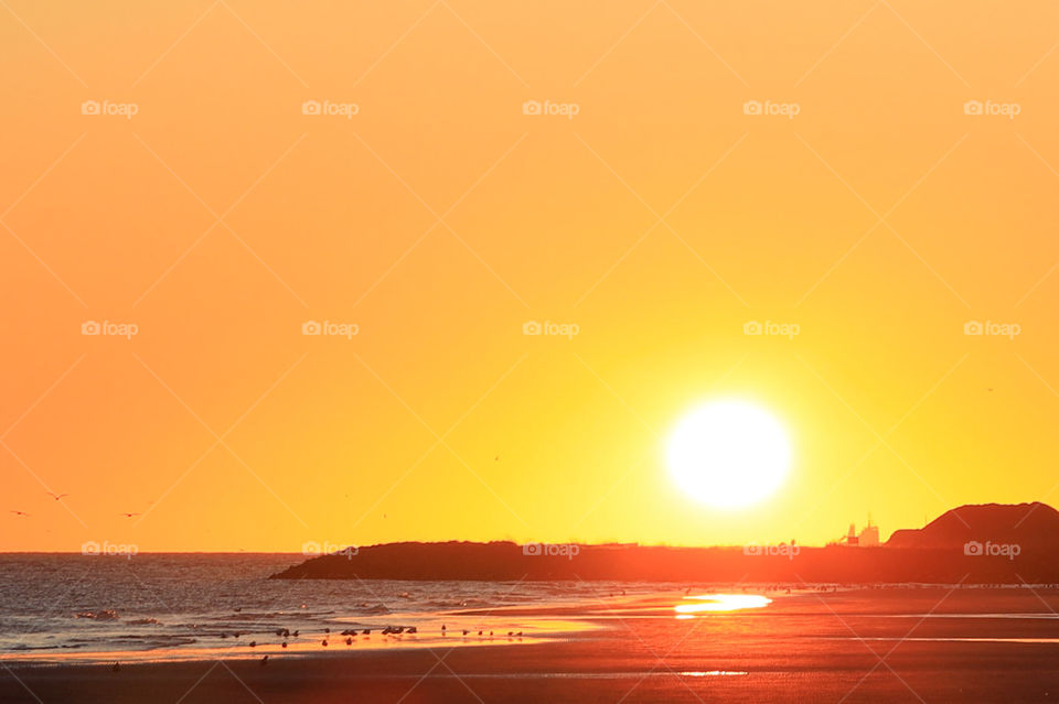 This is from a cold winter morning even though it looks like summer. It was a fantastic sunrise.