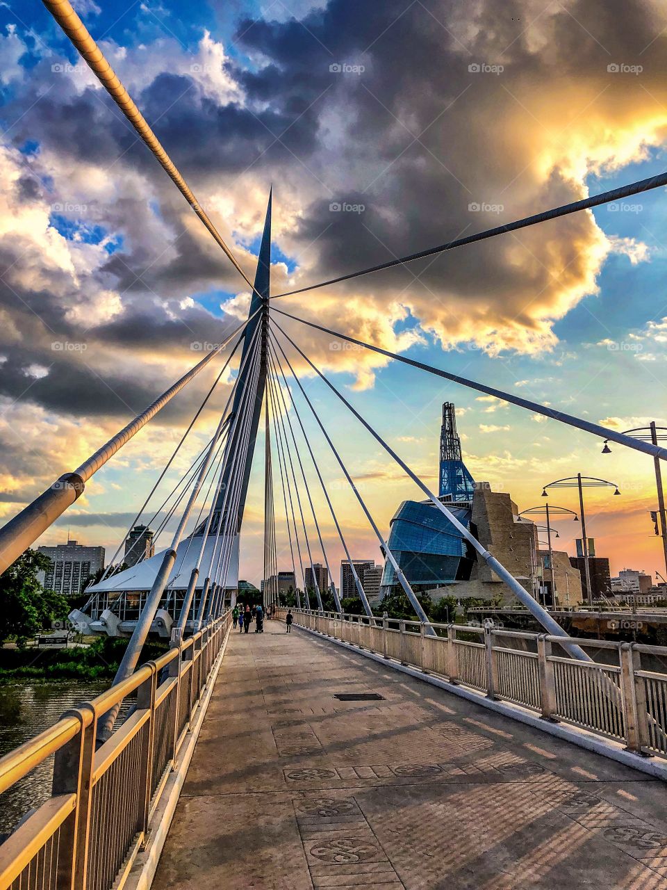 Canadian Museum for Human Rights at sunset