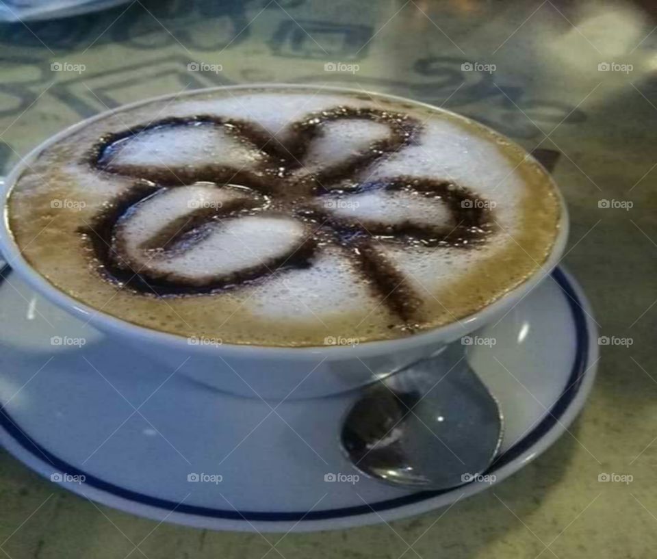 rich cup of cappuccino