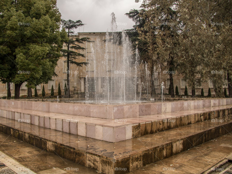 Tirana fountain 