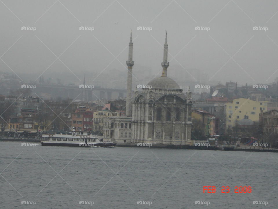 The Ortaköy Mosque..