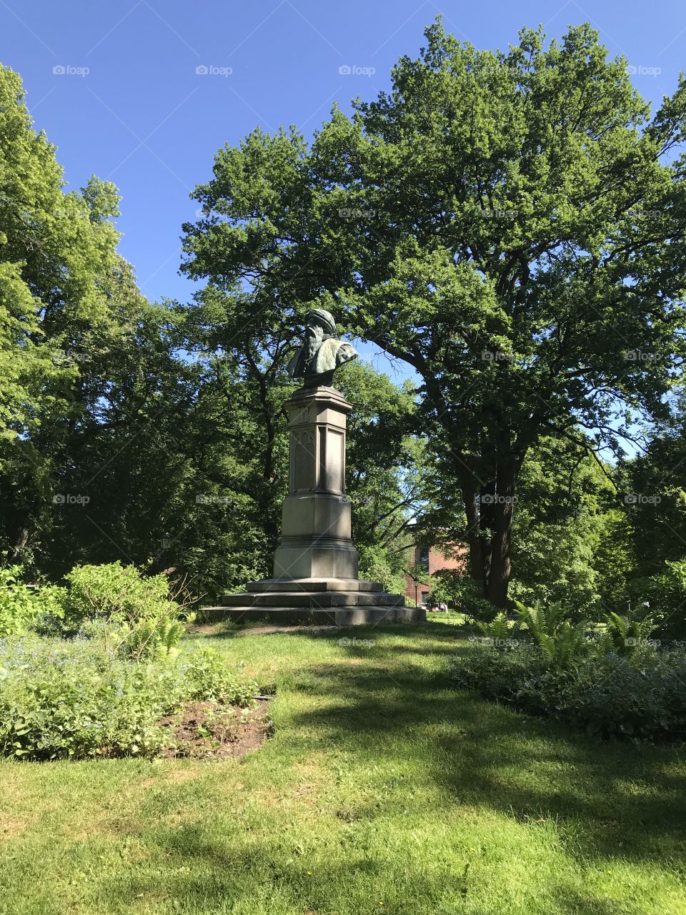 Statue of Gustav Vasa in vasa Park västerås sweden