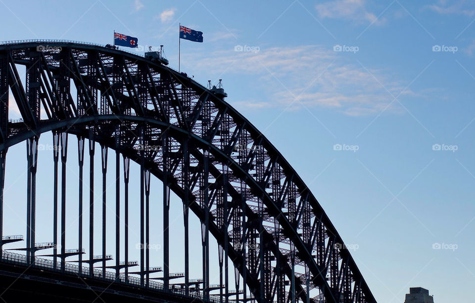bridge flag harbor australia by nautiflyer