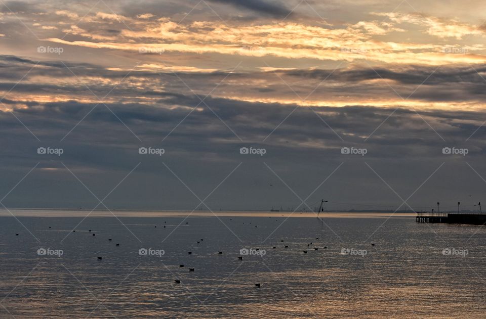 Water, Sunset, Sea, Beach, Ocean