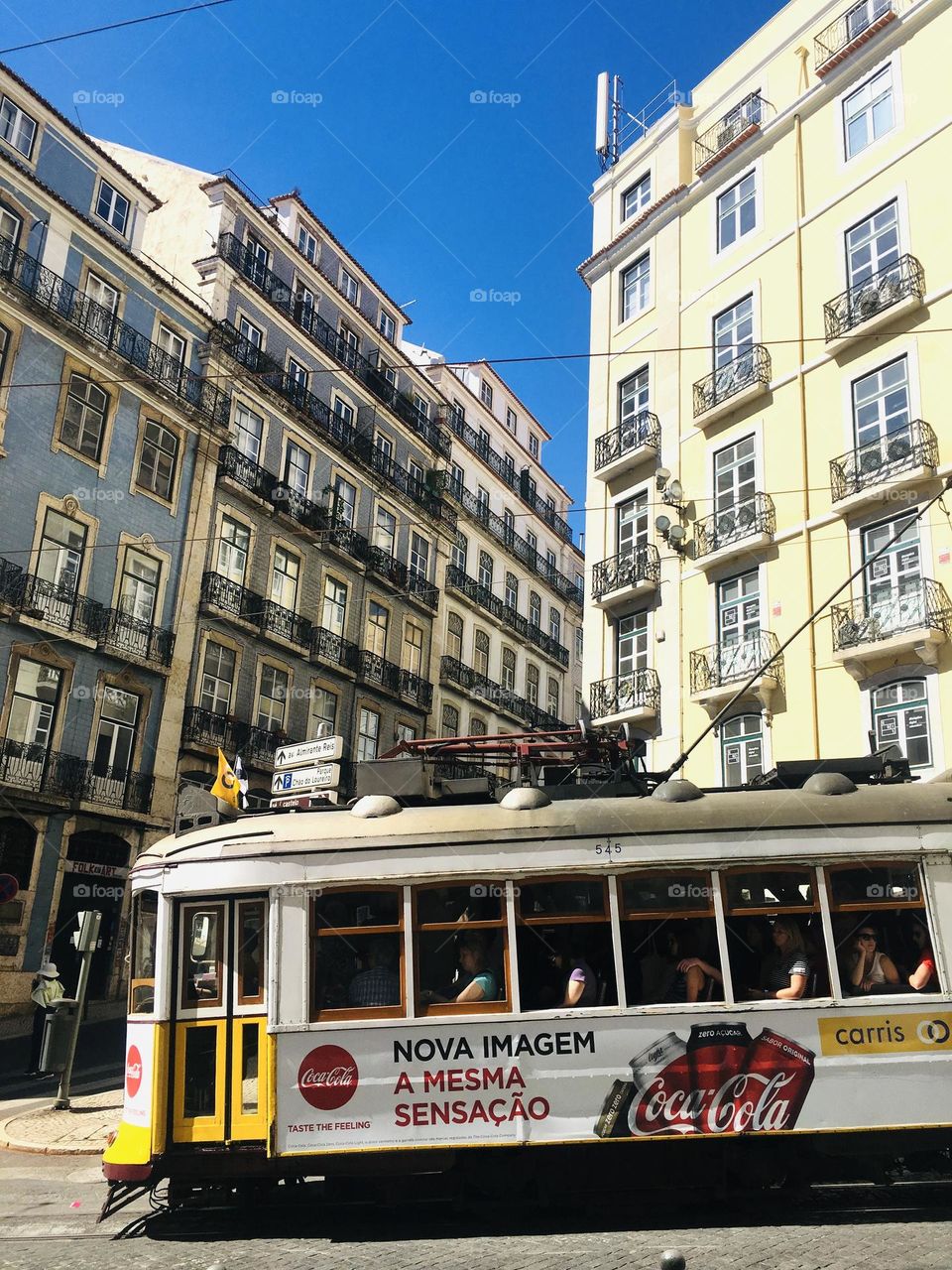 Tram in Lisbon, Portugal 