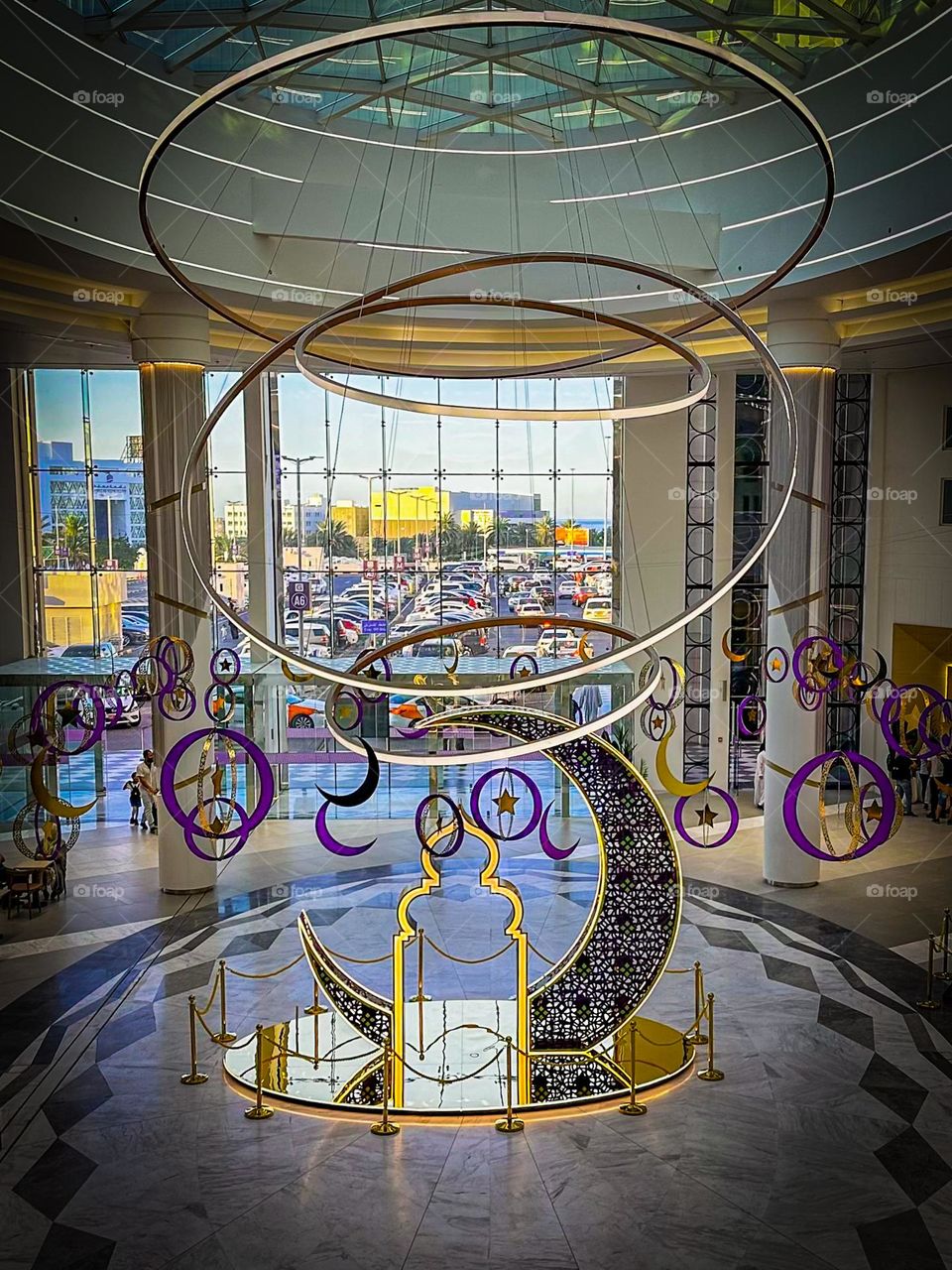 Ramadan themed lobby at a shopping mall in Muscat, Oman