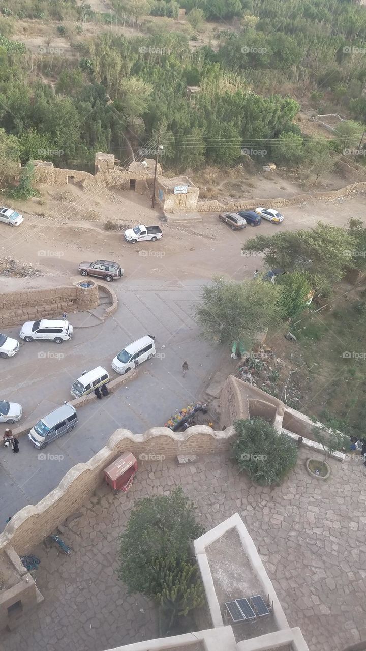 Dar alhajar  - view from Dar alhajar widow