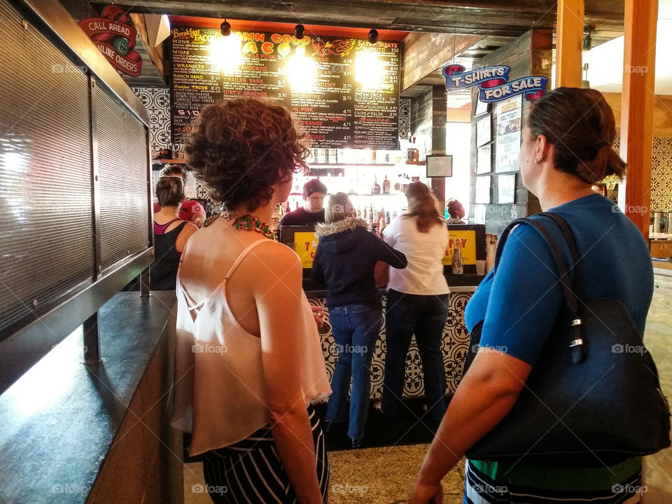 Waiting in Line at Torchy's