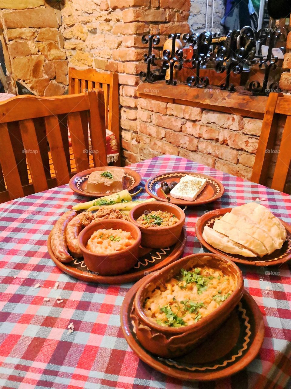 Typical traditional Macedonian food
Location: Skopje, Macedonia