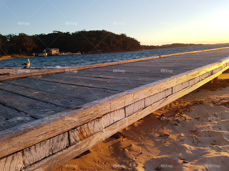 Pier at dusk