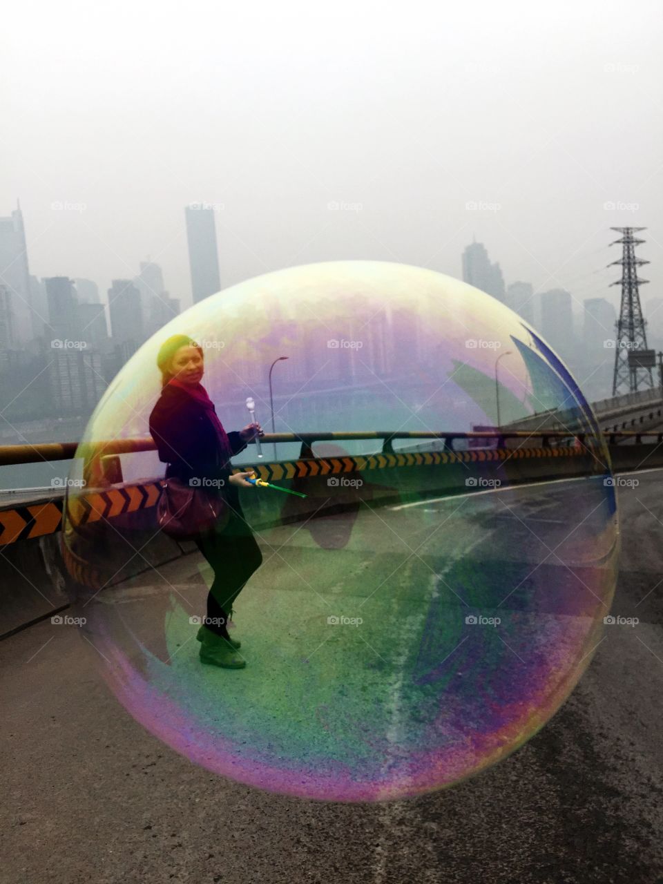 Inside a bubble