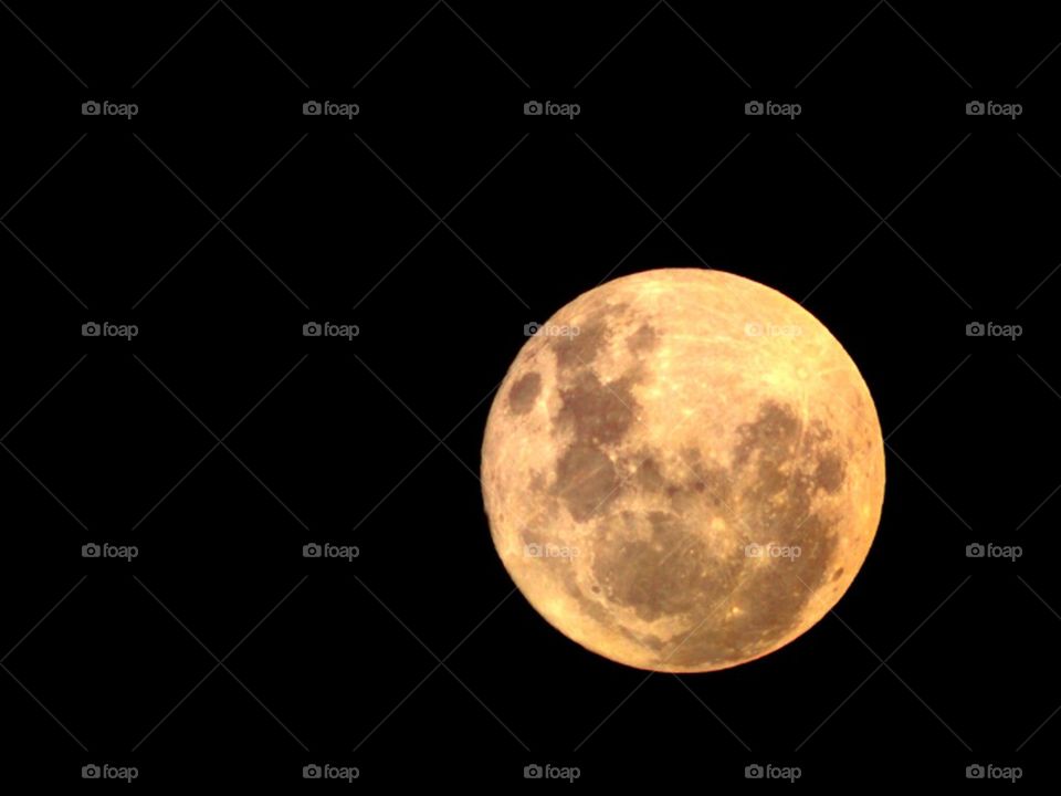 Scenic view Of blood moon against clear sky at night